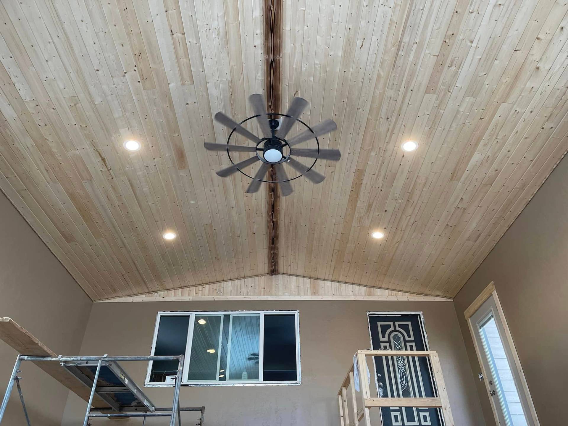 Vaulted tongue and groove ceiling Eastern Montana