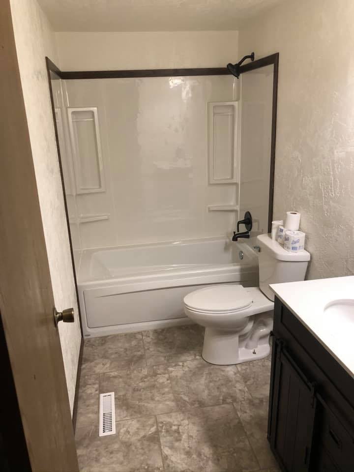Full bathroom remodel with tile floor Miles City MT