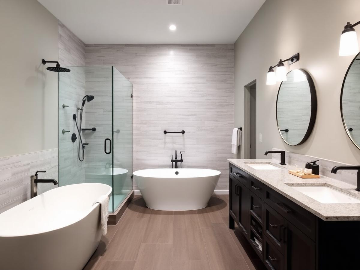 Master bathroom remodel Custer County MT