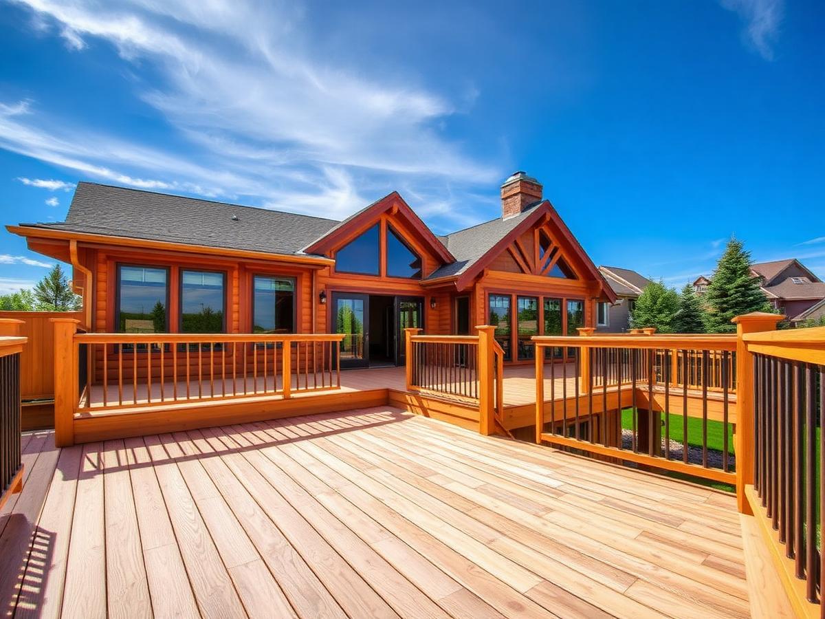 Cedar deck build Eastern Montana